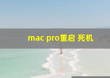 mac pro重启 死机